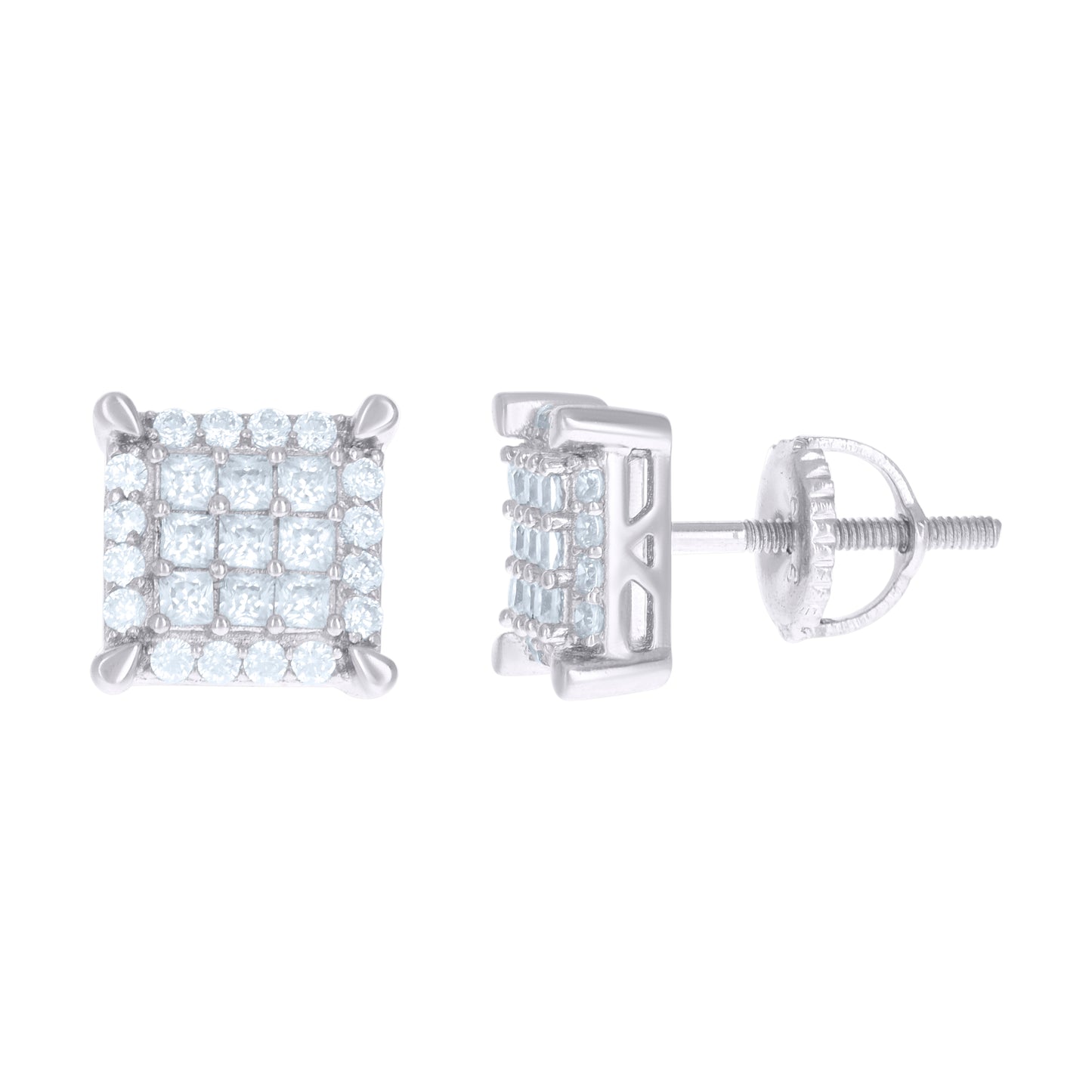 925 Sterling Silver Cz Earrings
