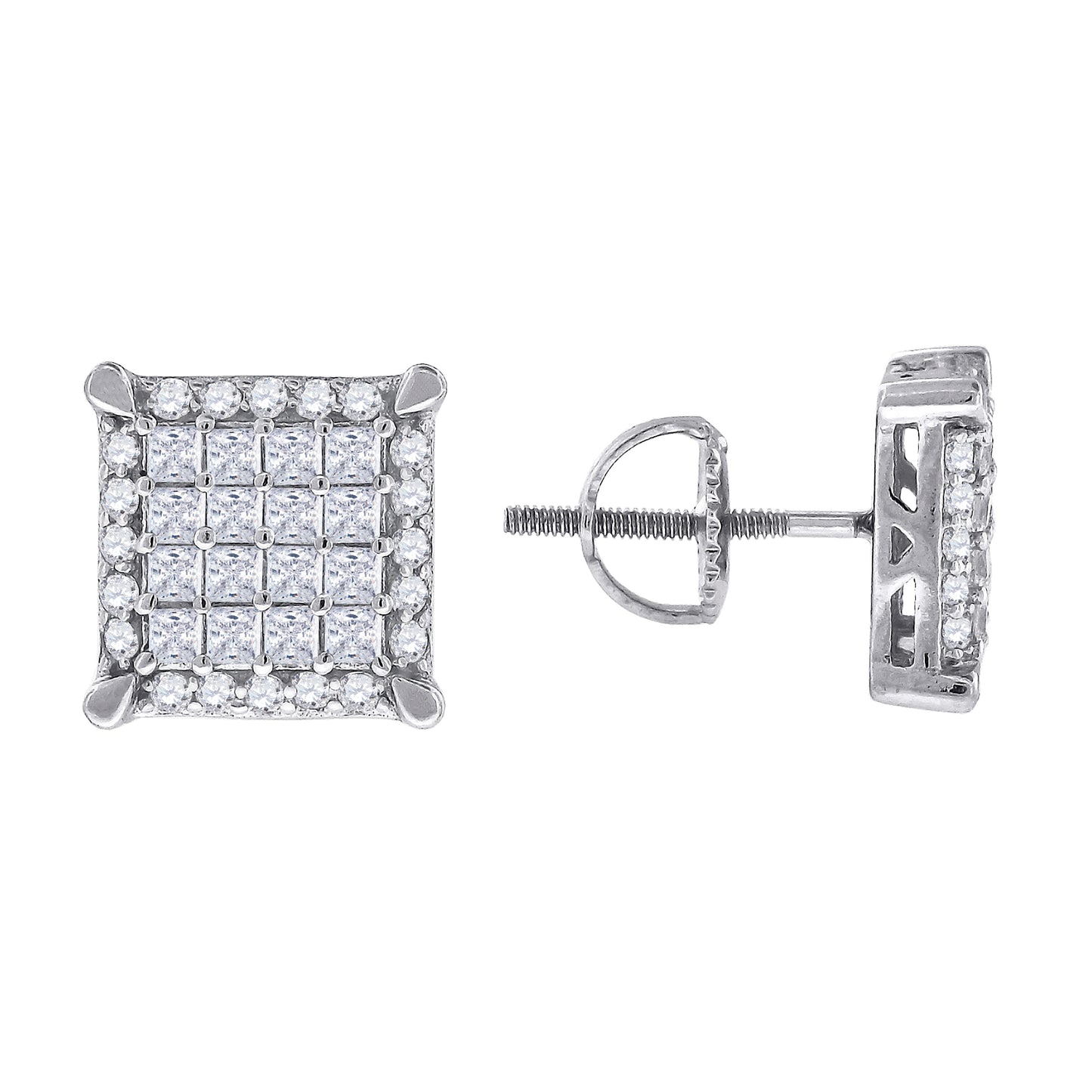 925-Cz Invisible Earring