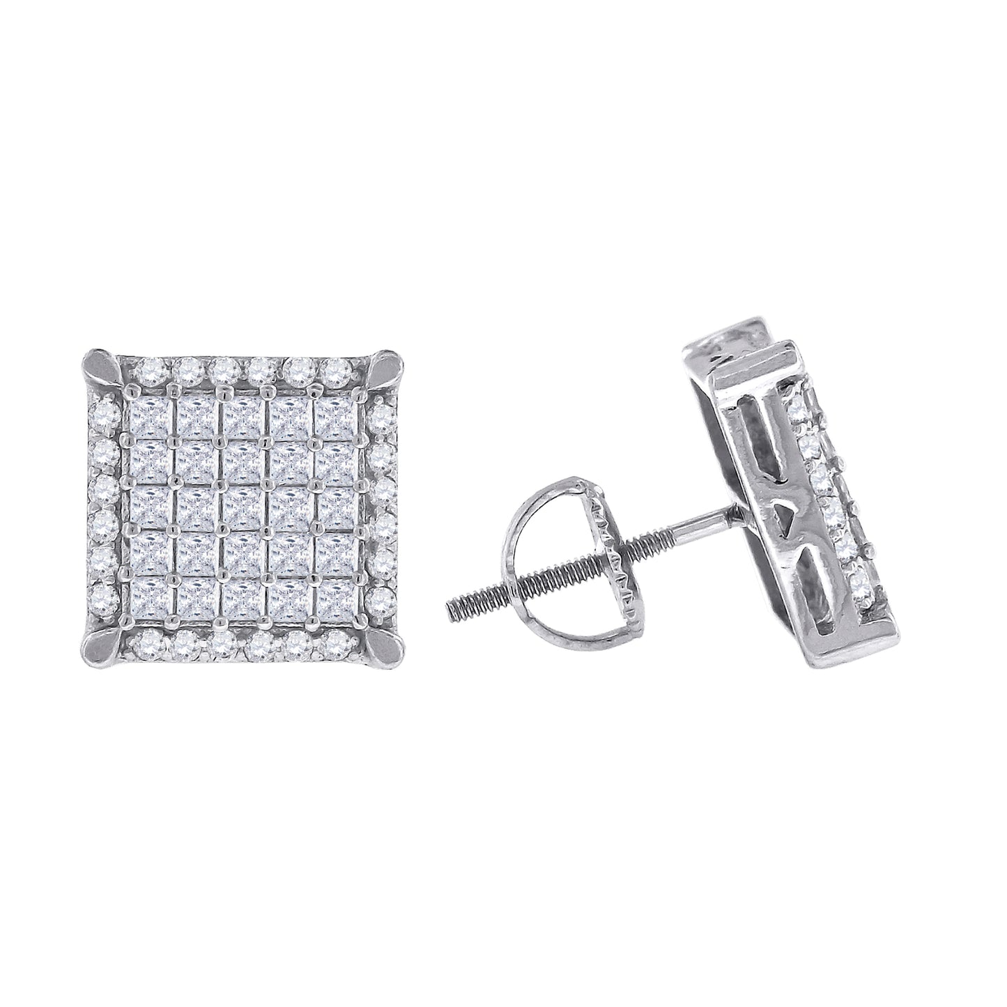 925 Sterling Silver Cz Earrings