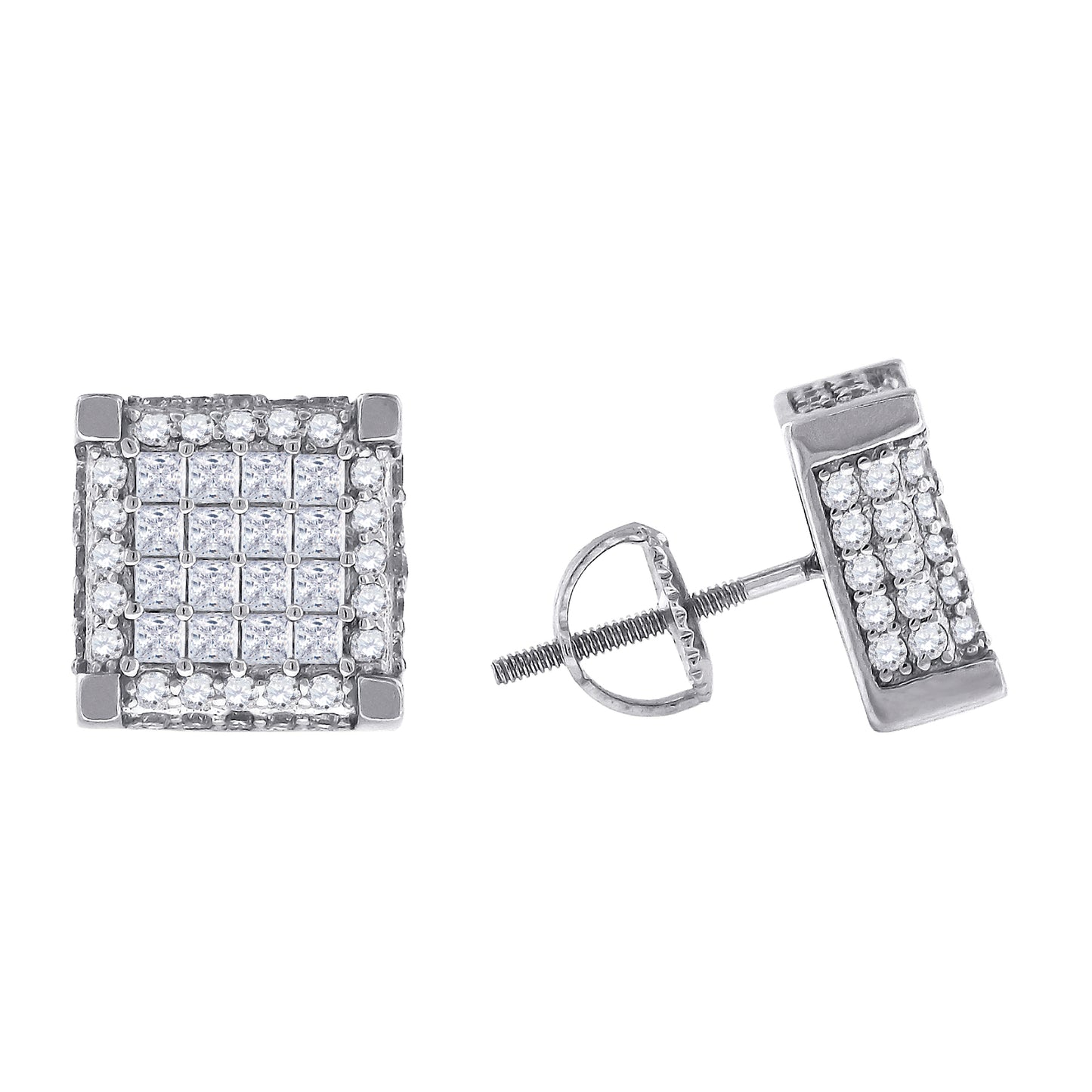 925-Cz Invisible Earring