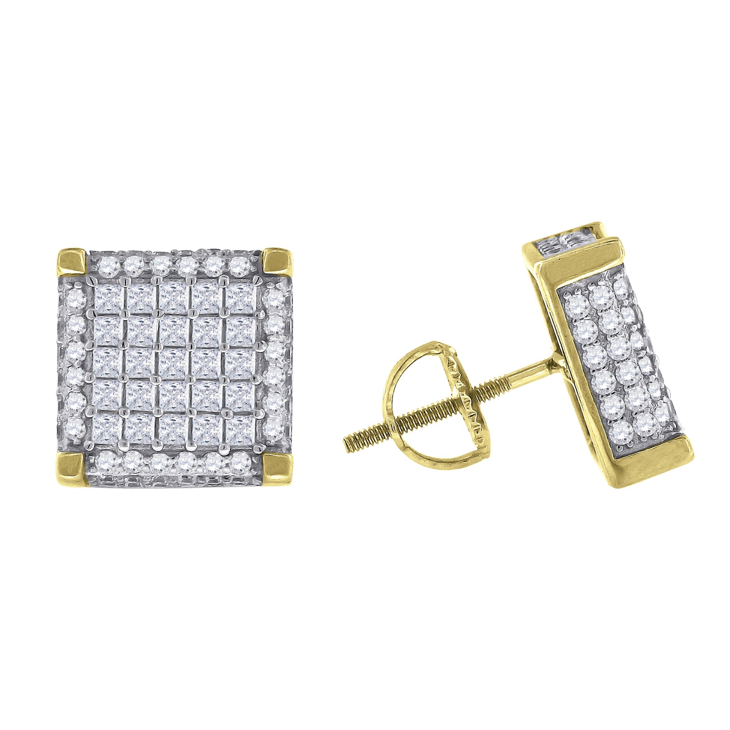 925-Cz Invisible Earring