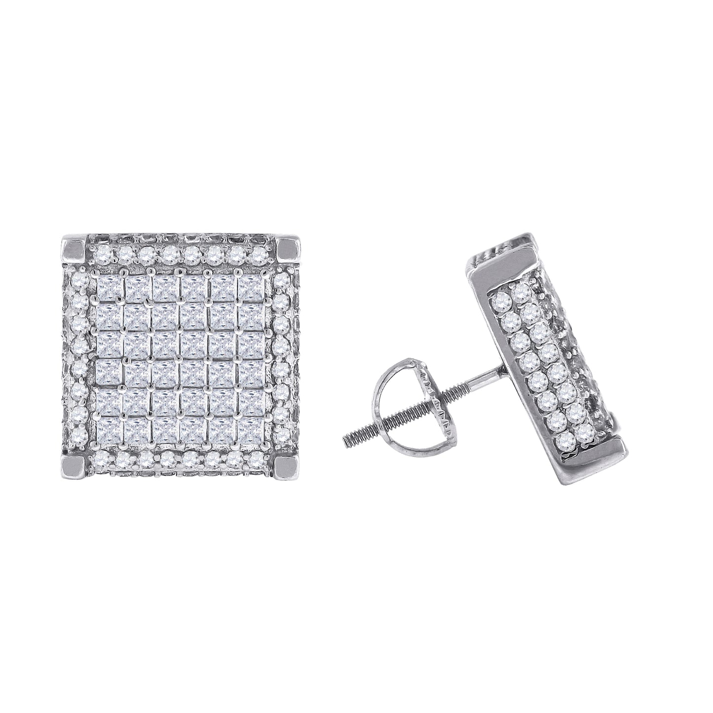 925-Cz Invisible Earring