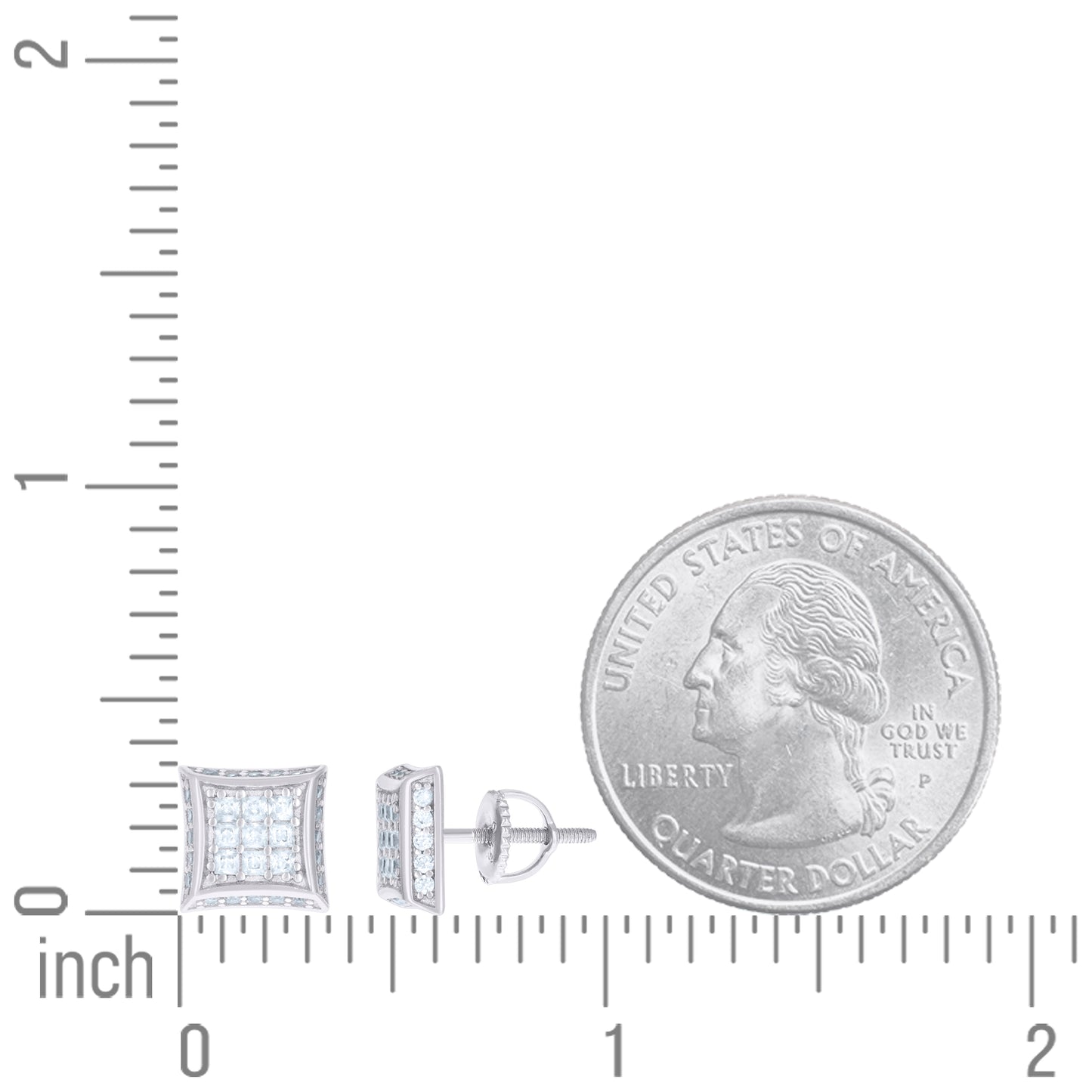 925-Cz Invisible Earring