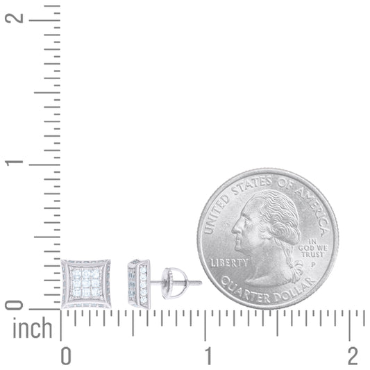 925-Cz Invisible Earring