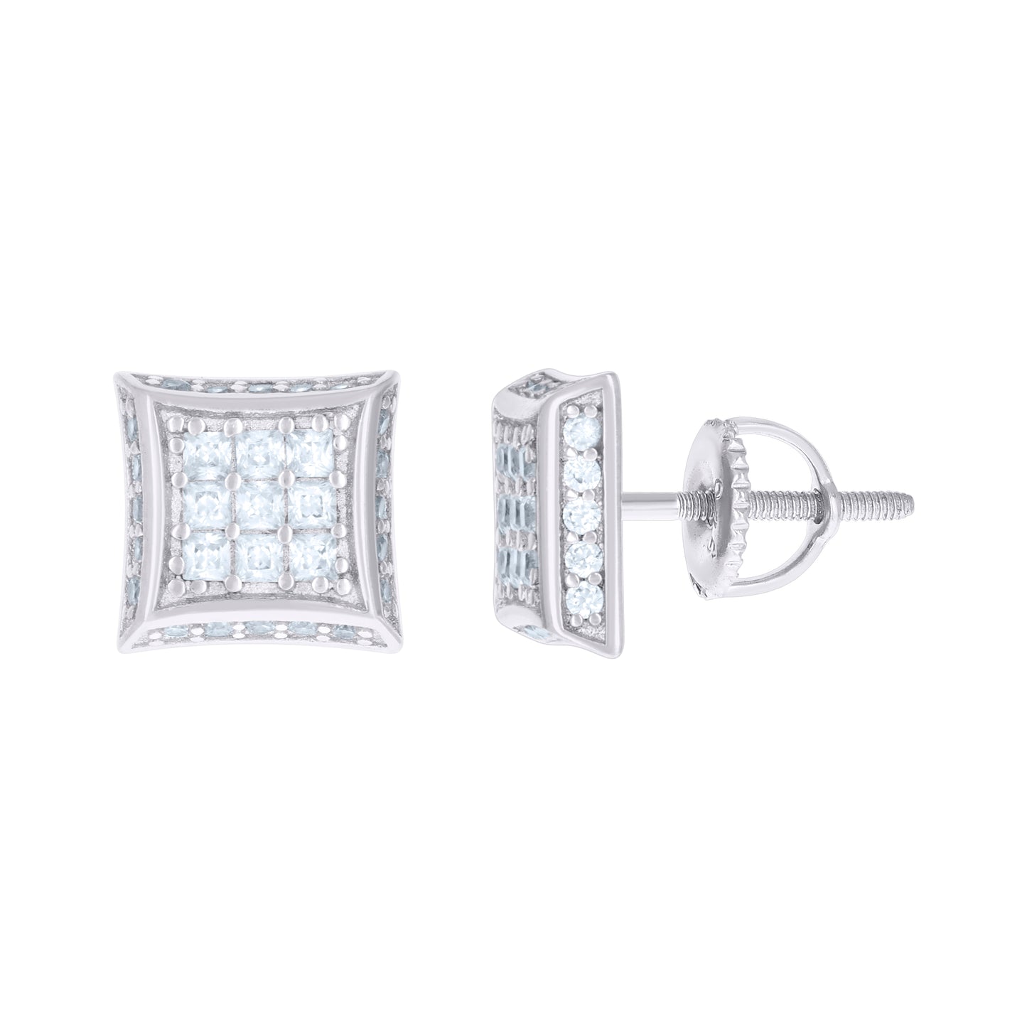 925-Cz Invisible Earring