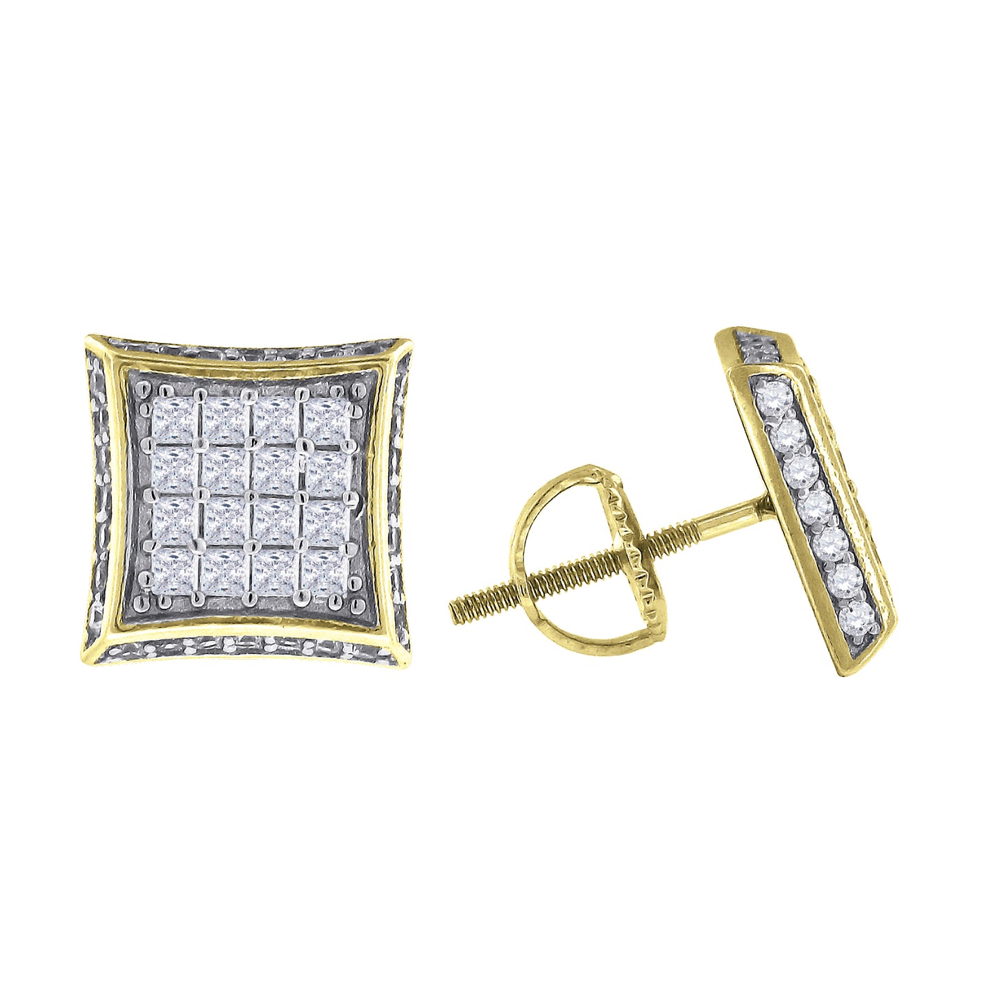 925-Cz Invisible Earring