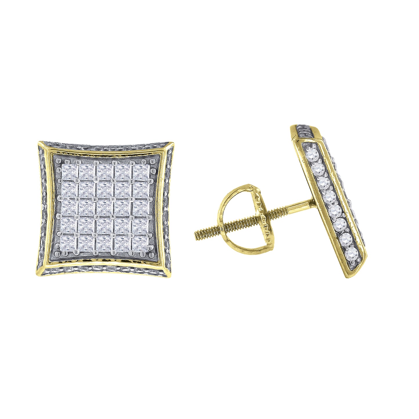 925-Cz Invisible Earring