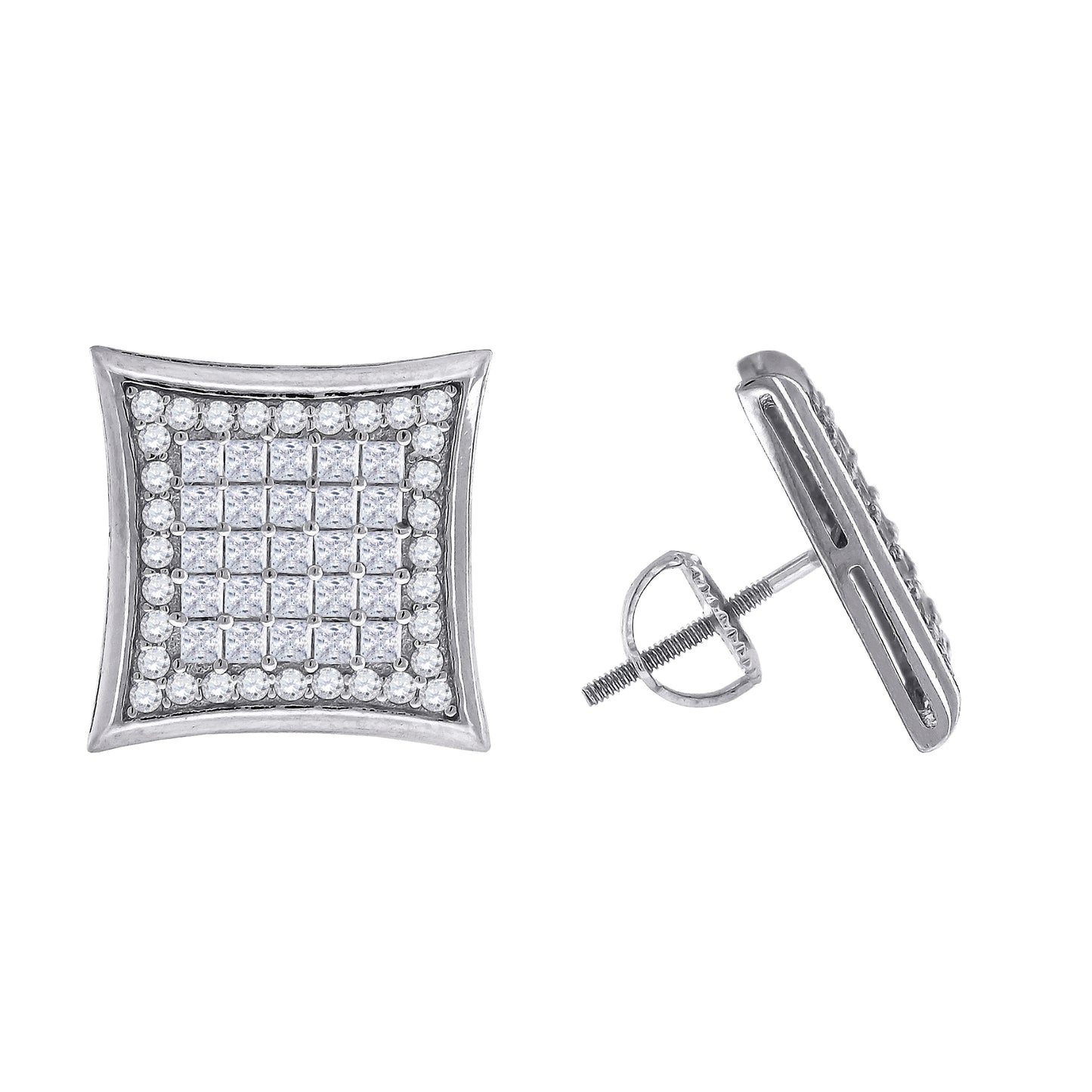 925-Cz Invisible Earring