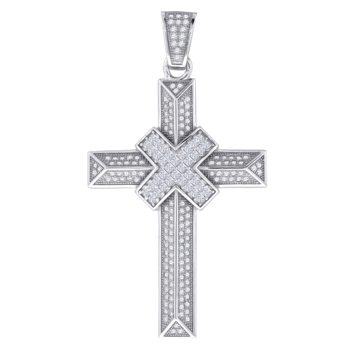 925-Cz Cross Pendant