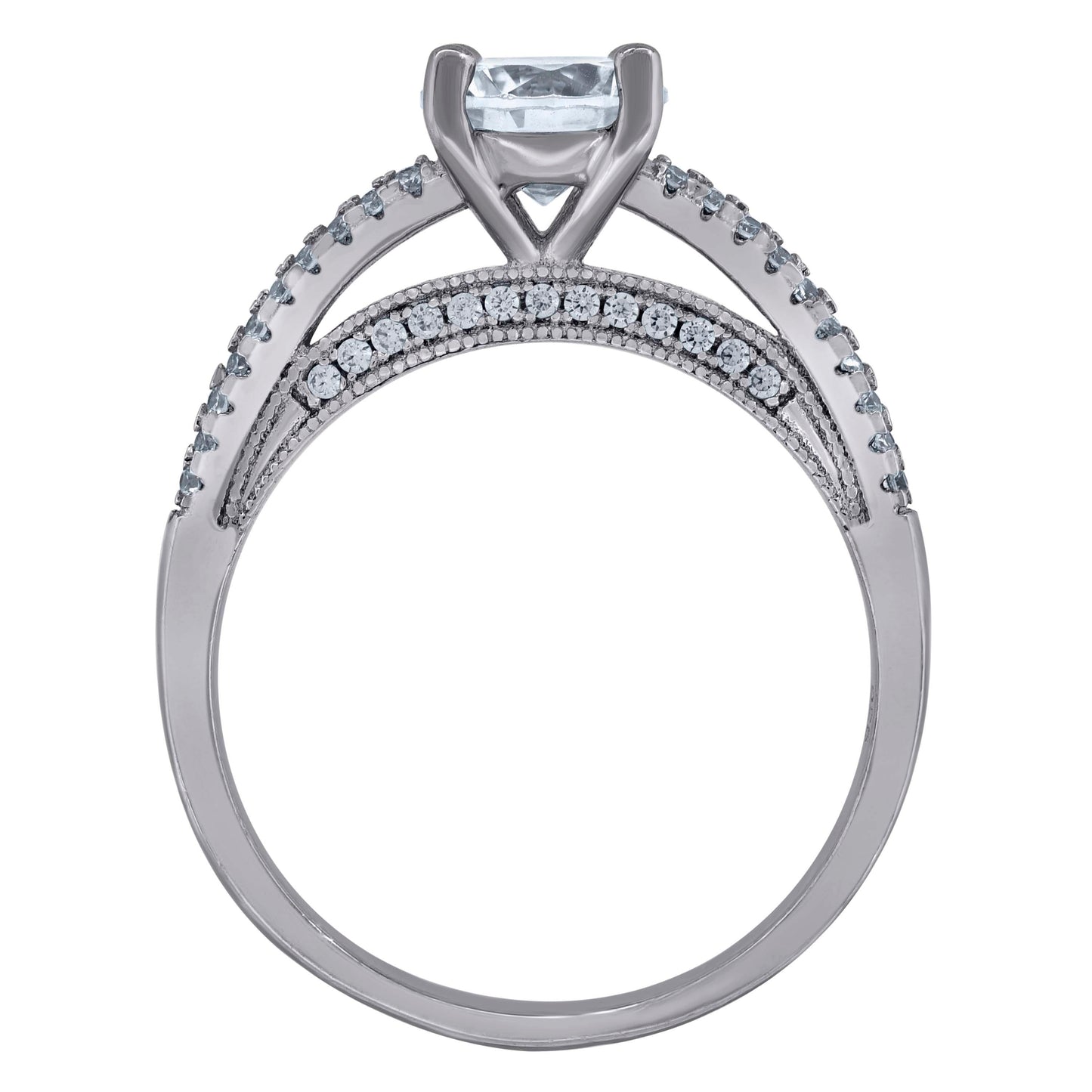 925 Sterling Silver Bridal Ring Sz6