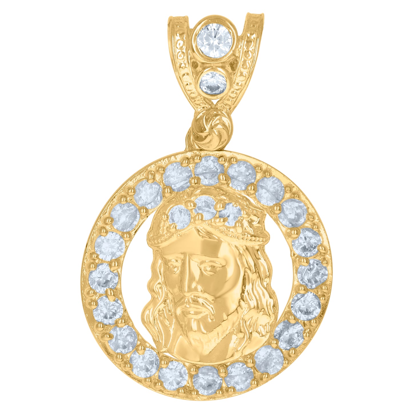 10Kt Gold Cz Pendant