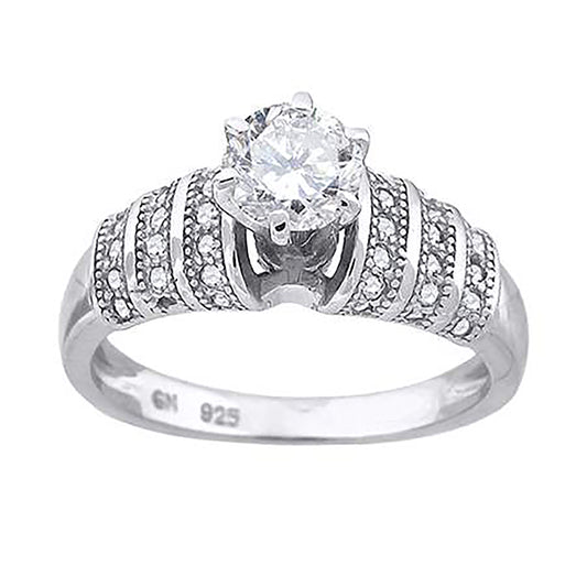 925-Cz Fashion Ring-Sz6