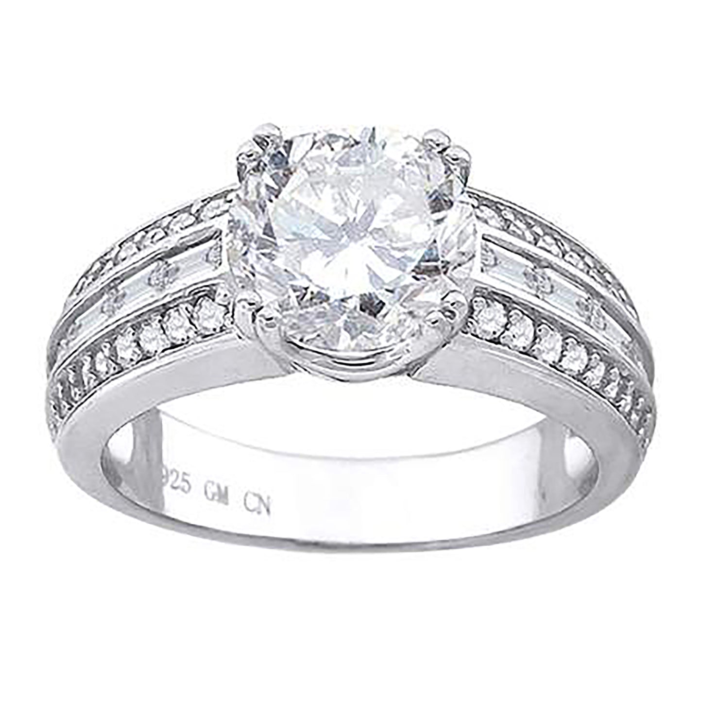 925-Sterling Silver Cz Ring S6