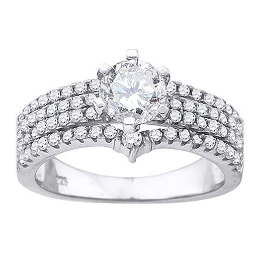 925-Cz Fashion Ring-Sz6