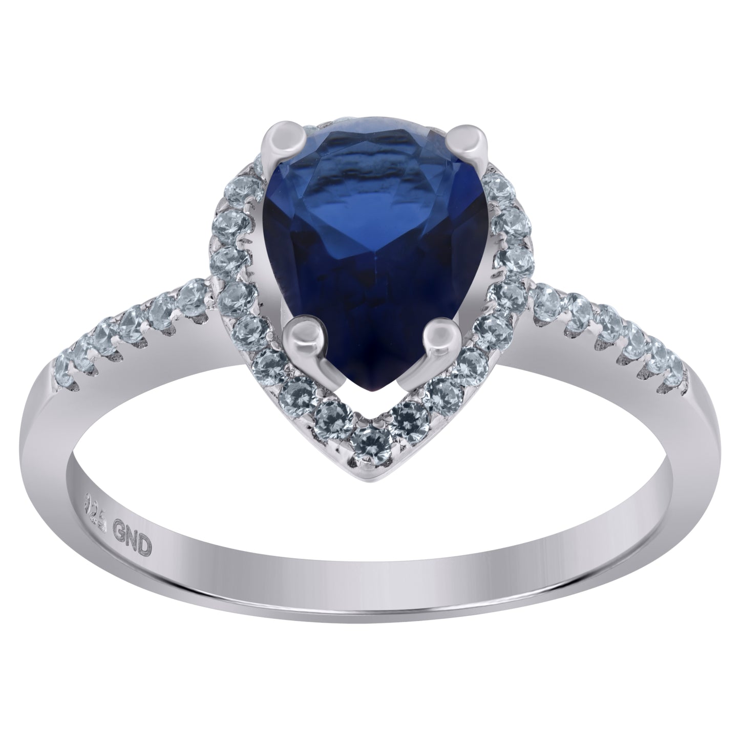 925 Sterling Silver Cz Ring S6