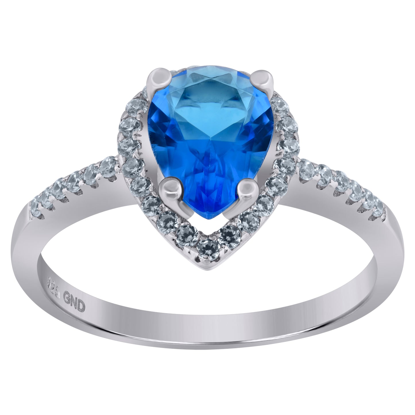 925 Sterling Silver Cz Ring S6