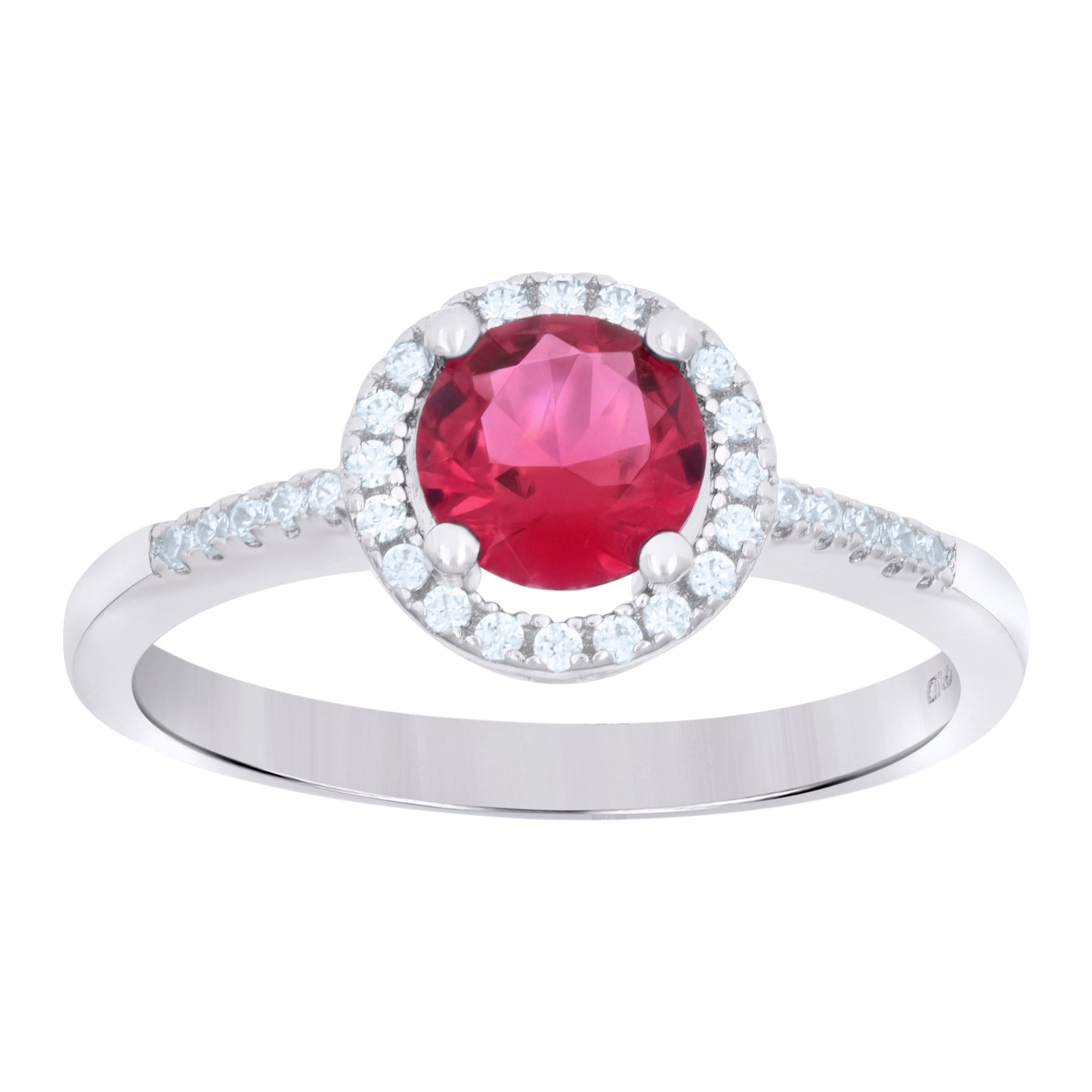 925 Sterling Silver Cz Ring S6