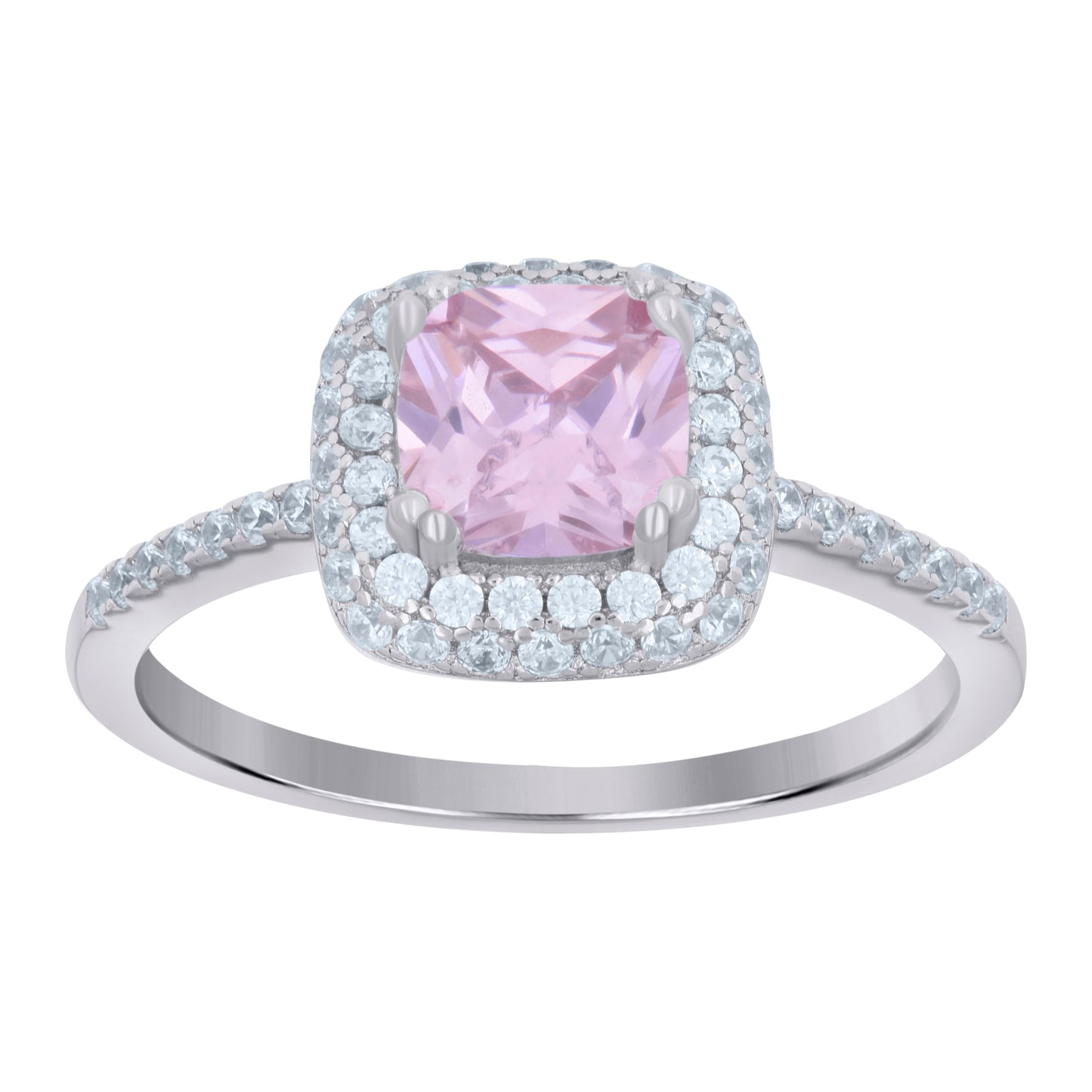 925 Sterling Silver Cz Ring S6