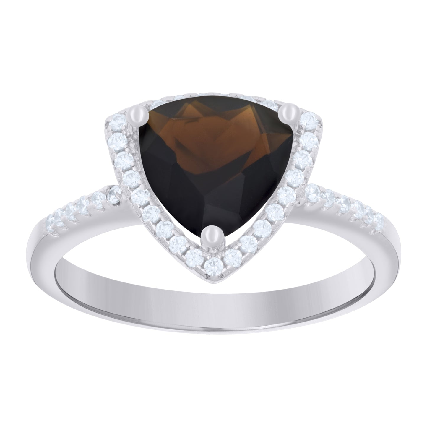 925 Sterling Silver Cz Ring S6