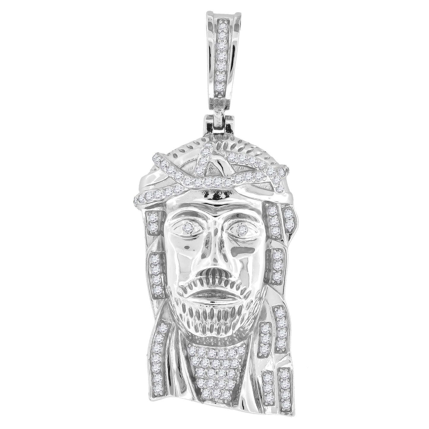 925-Cz Jesus Charm
