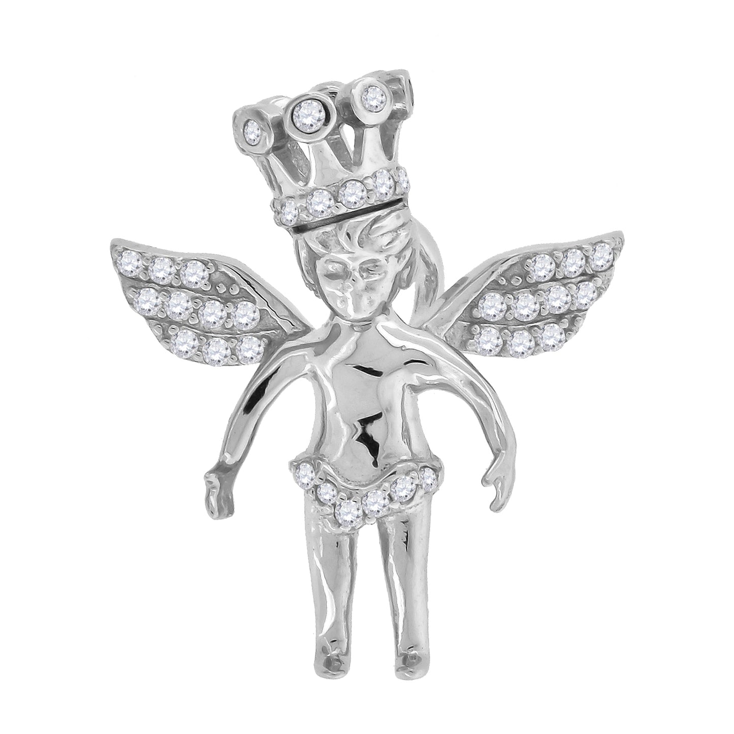 925-Cz Angel Charm