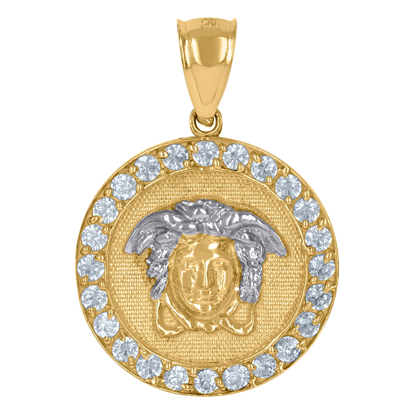 10Kt Gold Cz Pendant