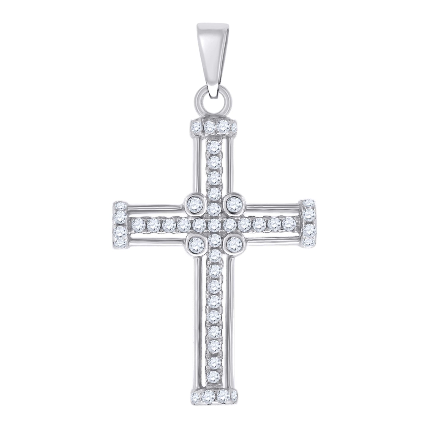925 Sterling Silver Cz Pendant