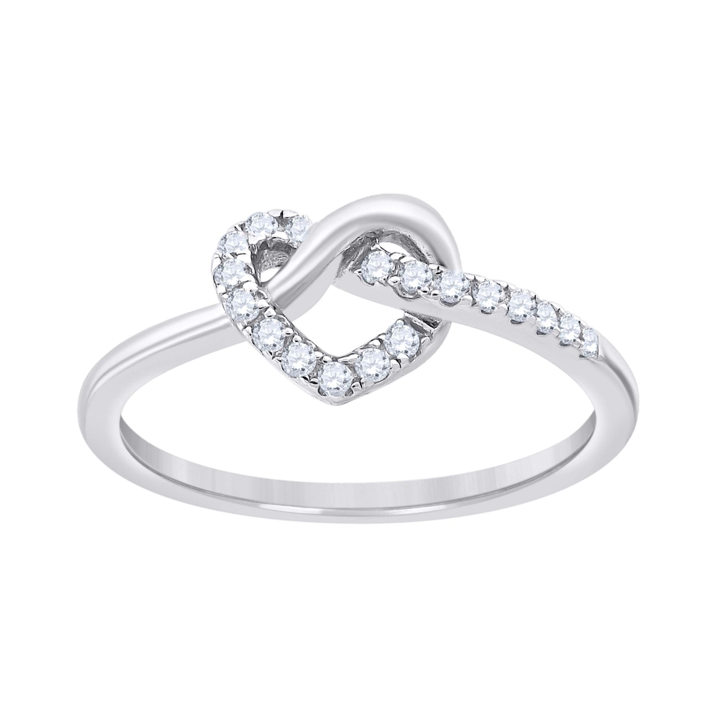 925 Sterling Silver Cz Ring S6