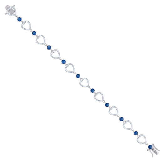 925 Sterling Silver Cz Bracelet