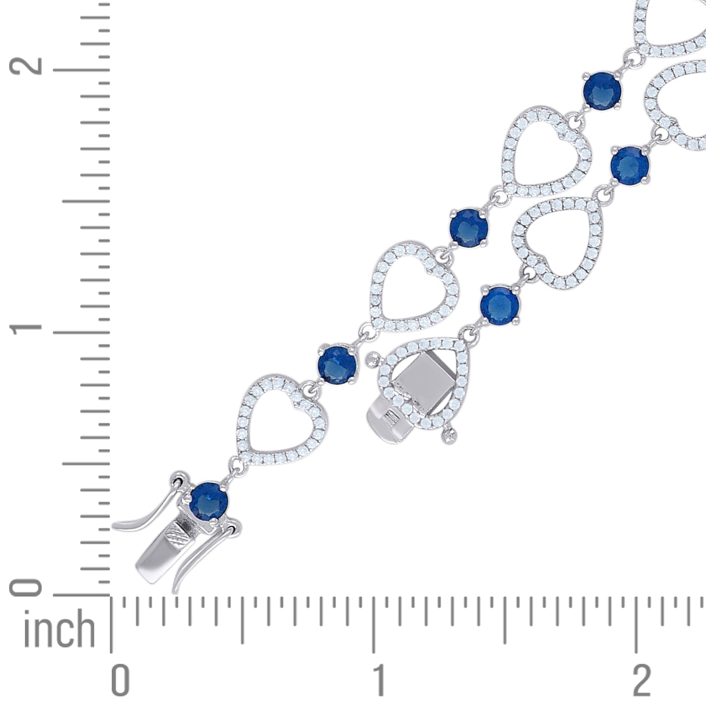 925 Sterling Silver Cz Bracelet