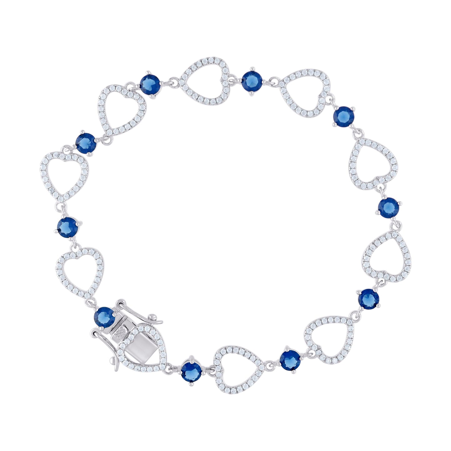 925 Sterling Silver Cz Bracelet