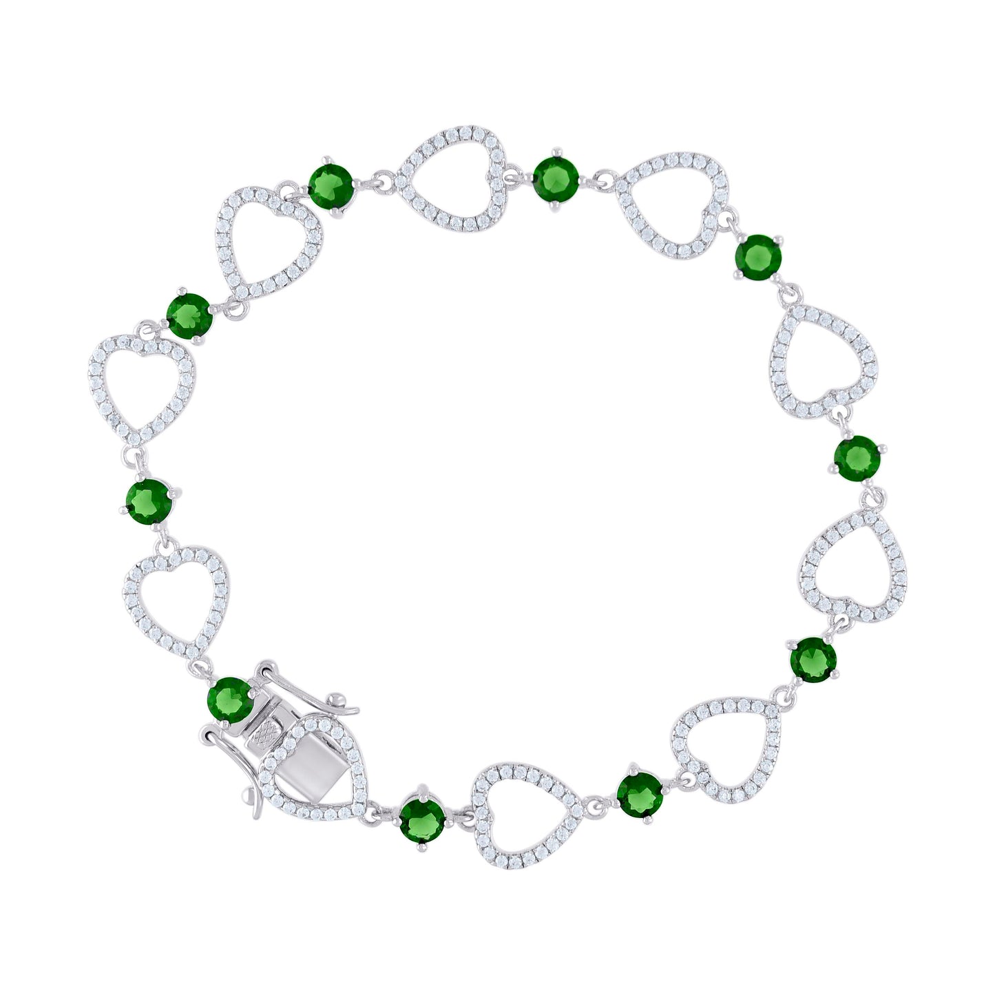 925 Sterling Silver Cz Bracelet