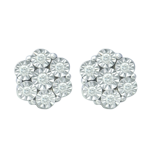 925 SS 0.19-0.20CT D-EARRING FANUC RDS