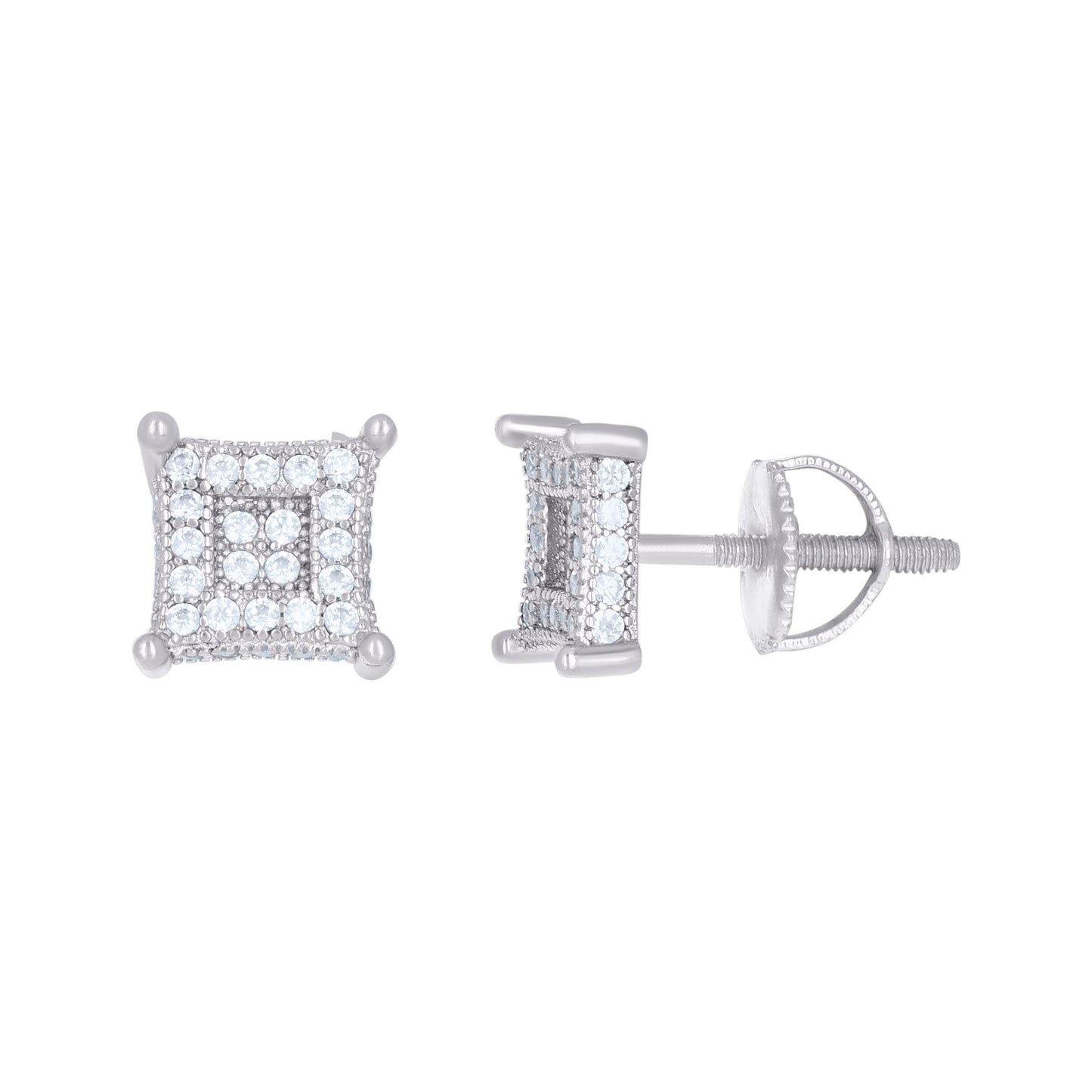 925 Sterling Silver Cz Earrings