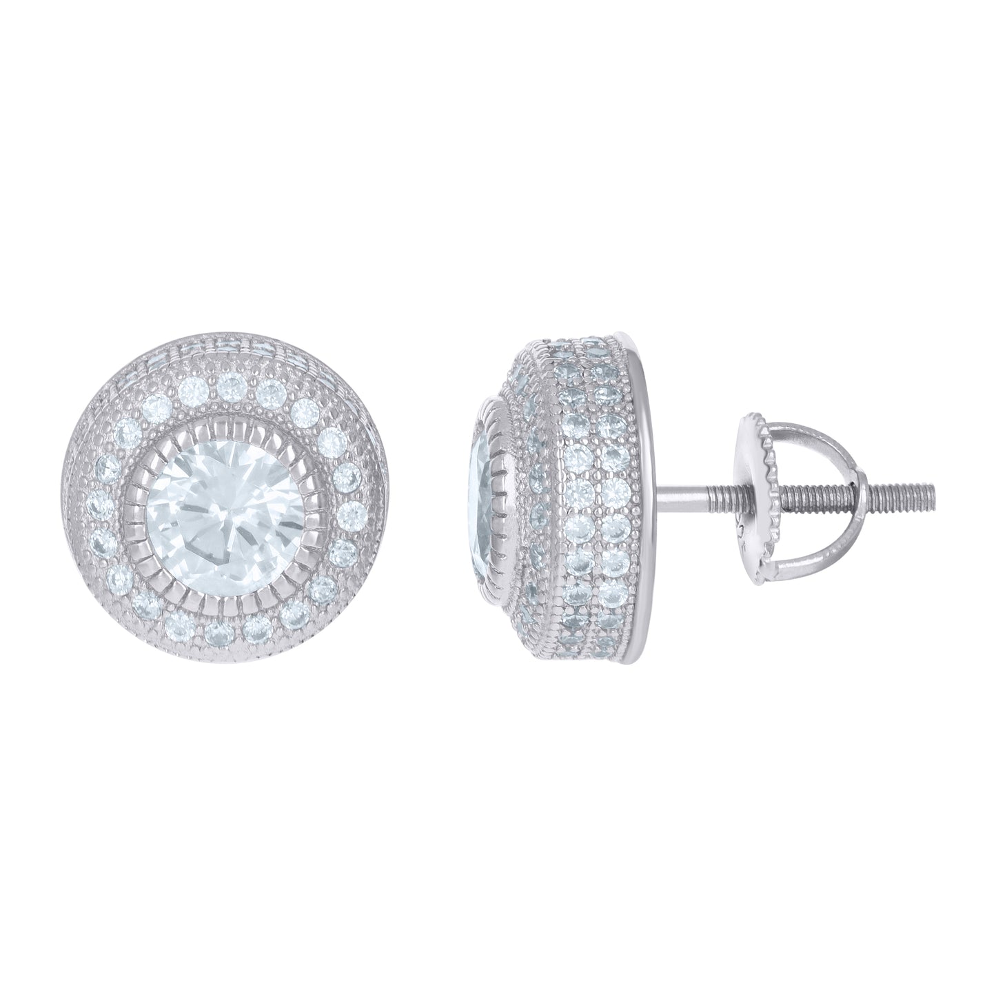925 Sterling Silver Cz Earrings