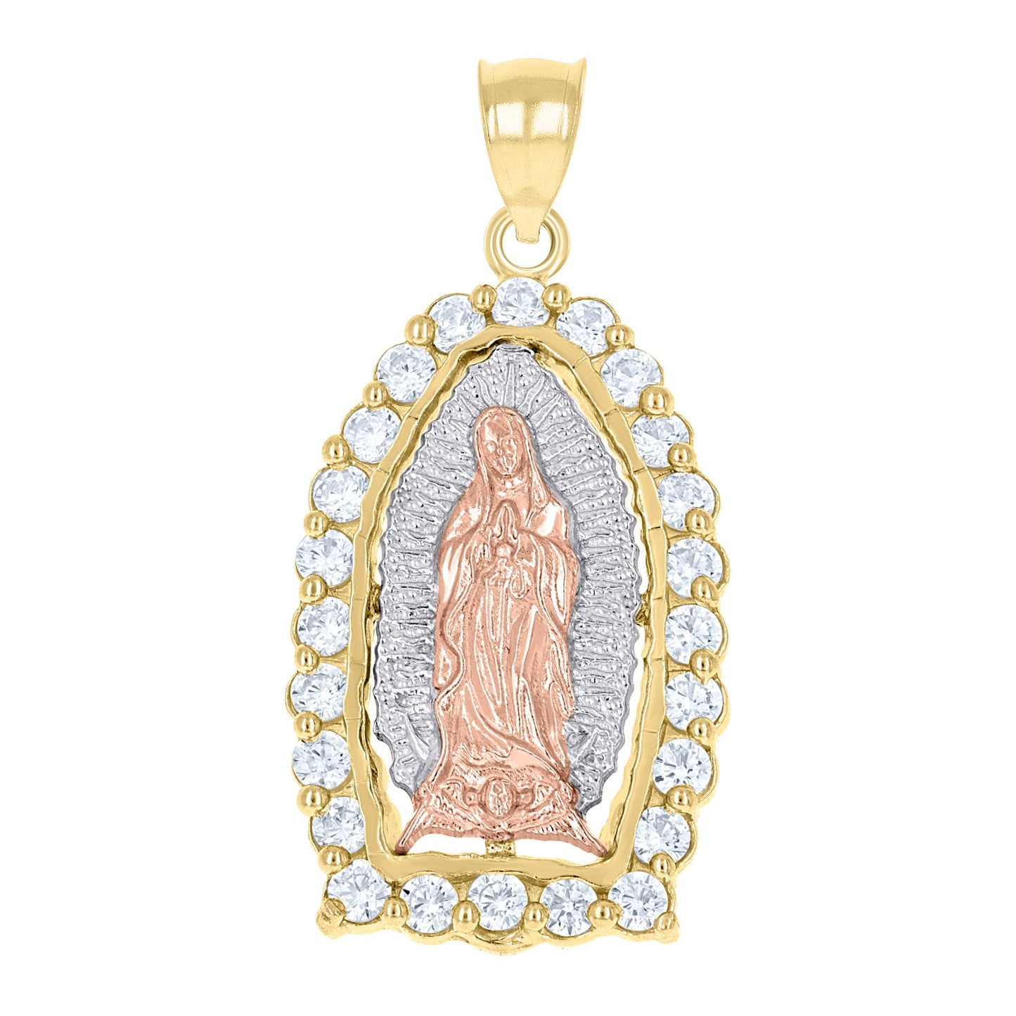 14Kt Gold Cz Pendant
