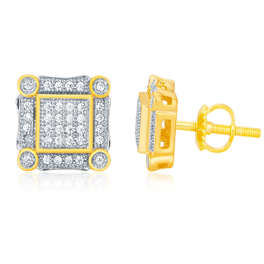 925 SS 0.20CT D-EARRING RDS MP