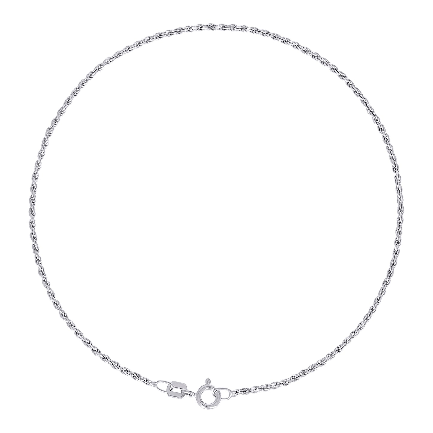 925 Silver Solid Rope Chain 1mm