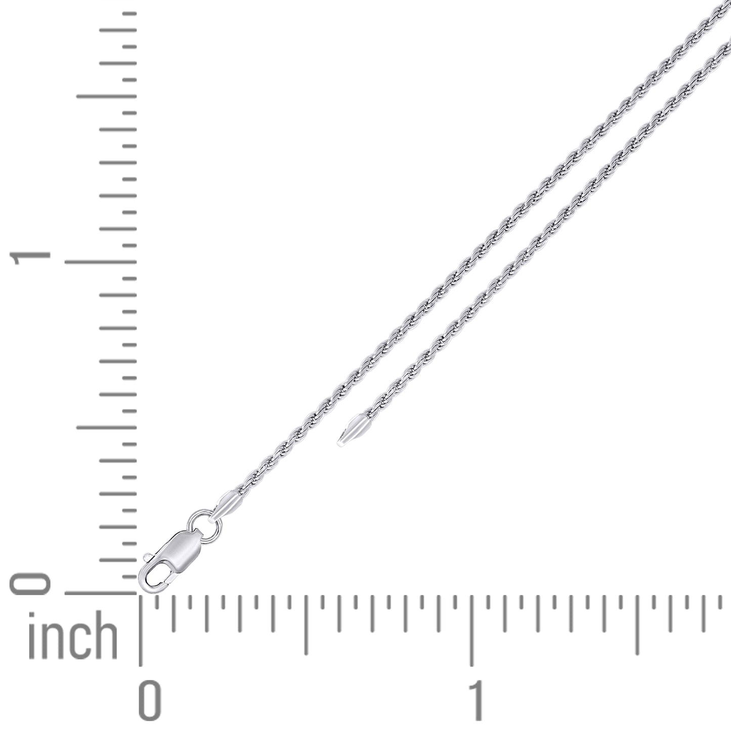 925 Silver Solid Rope Chain 1.5mm