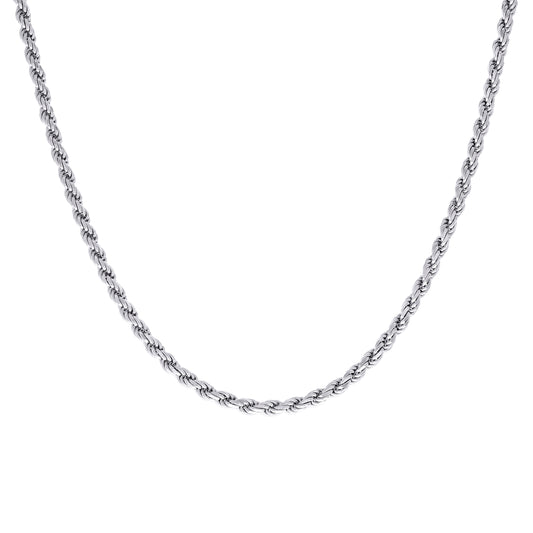 925 Silver Solid Rope Chain 4mm