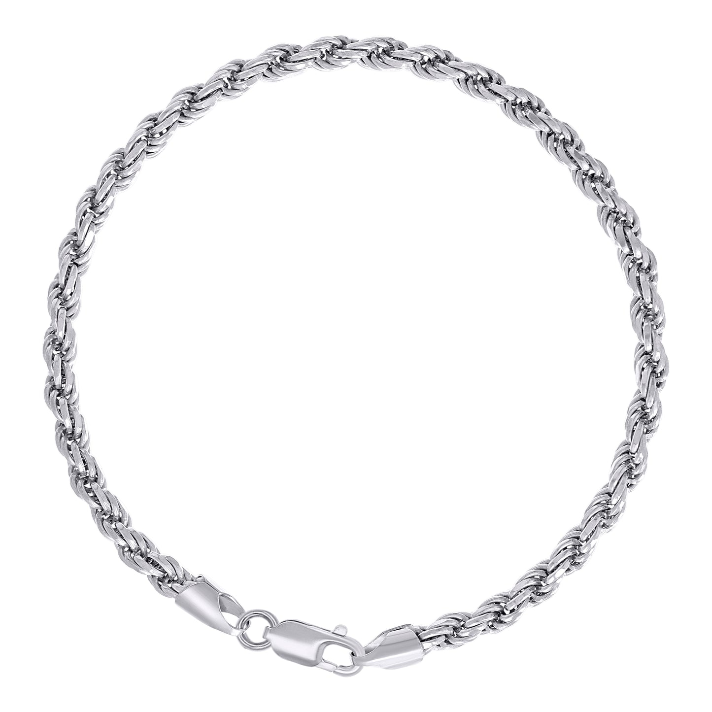 925 Silver Solid Rope Chain 4mm