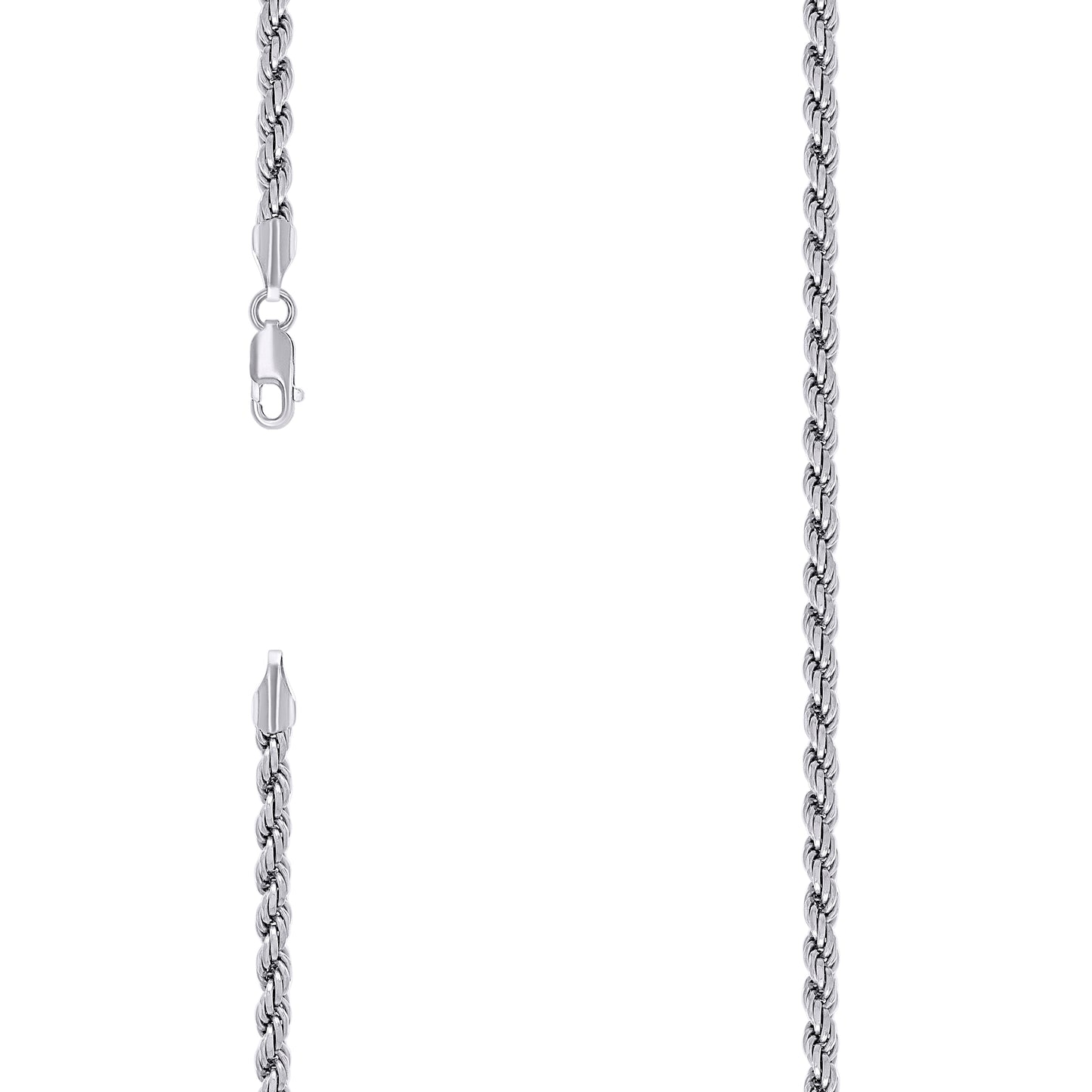 925 Silver Solid Rope Chain 4mm