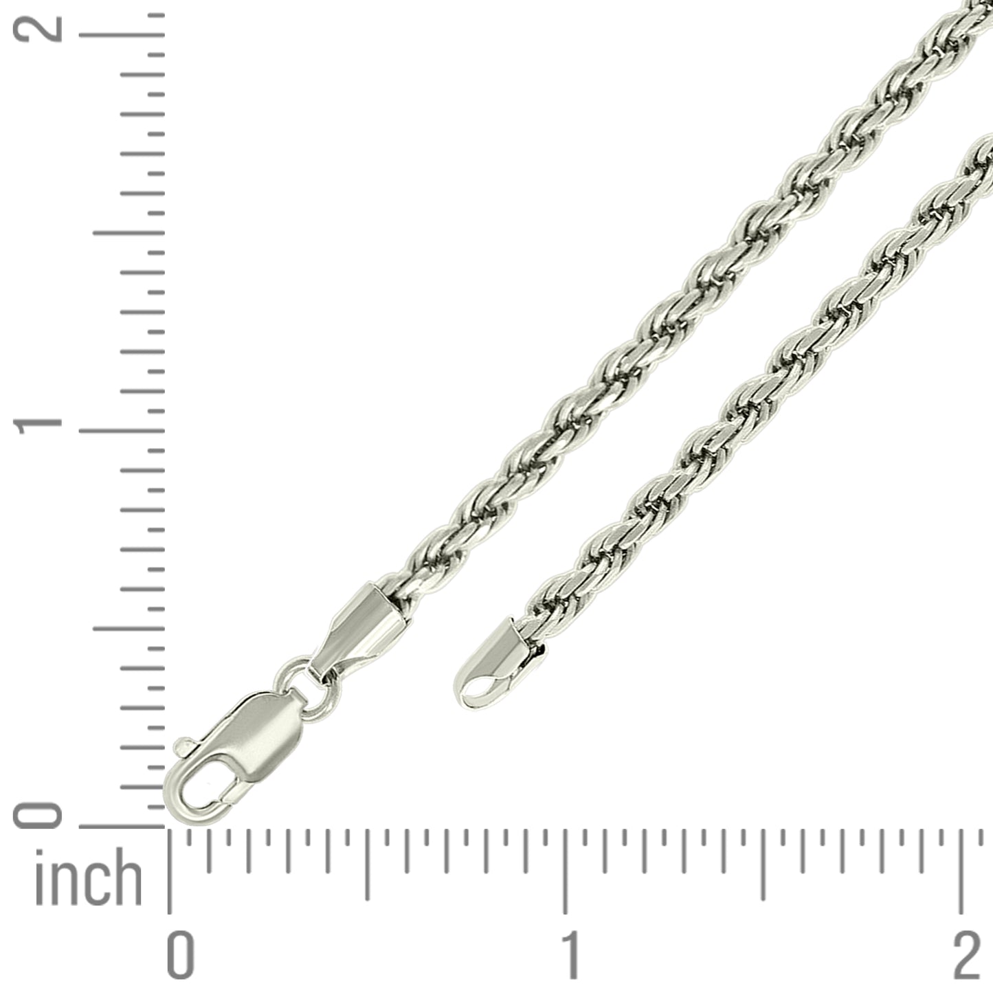 925 Silver Solid Rope Chain 4.5mm