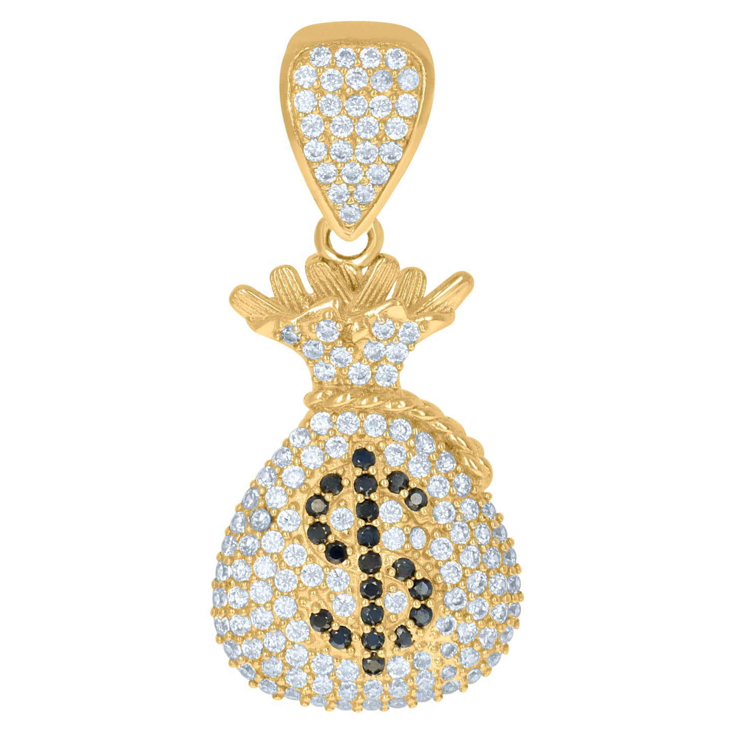 10Kt Gold Cz Pendant