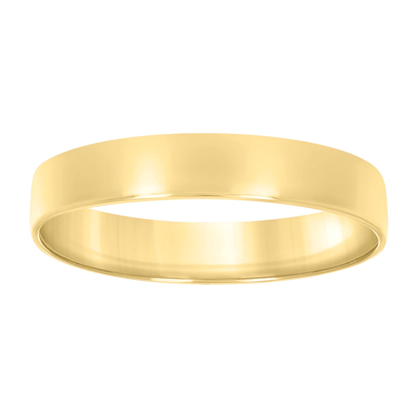 925 Sterling Silver Flat Comfort Band Yellow 5mm-S