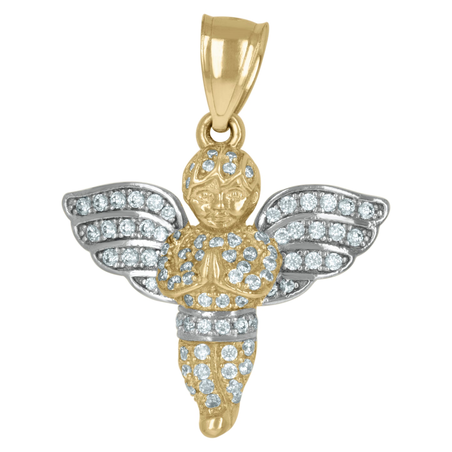 10Kt Gold Cz Pendant