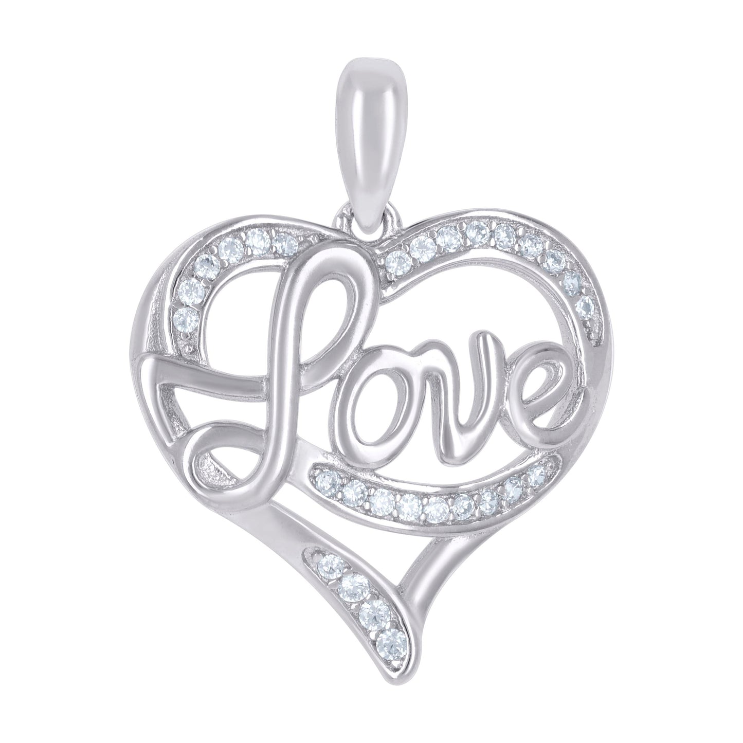 925 Sterling Silver Cz Pendant