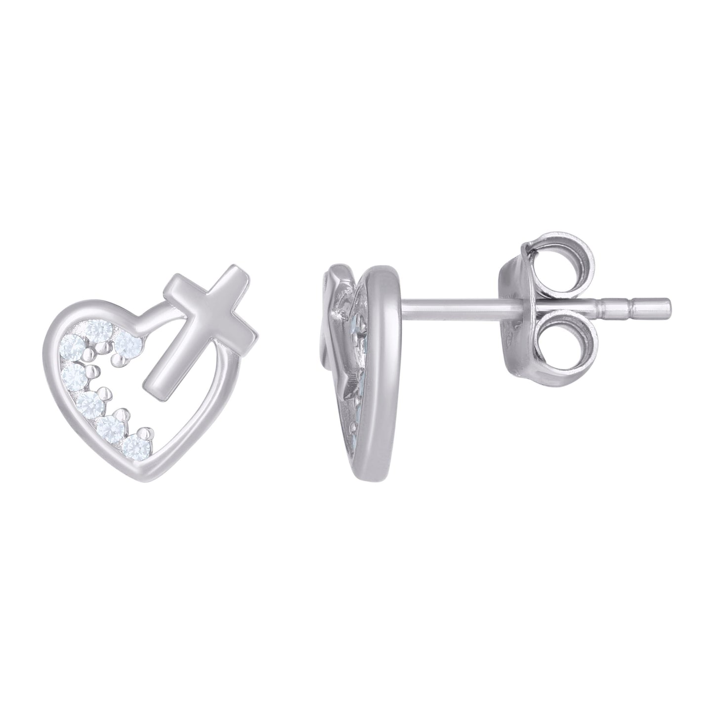925 Sterling Silver Cz Earring