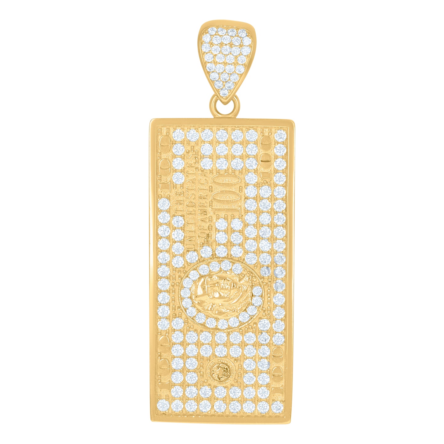 10Kt Gold Cz Pendant