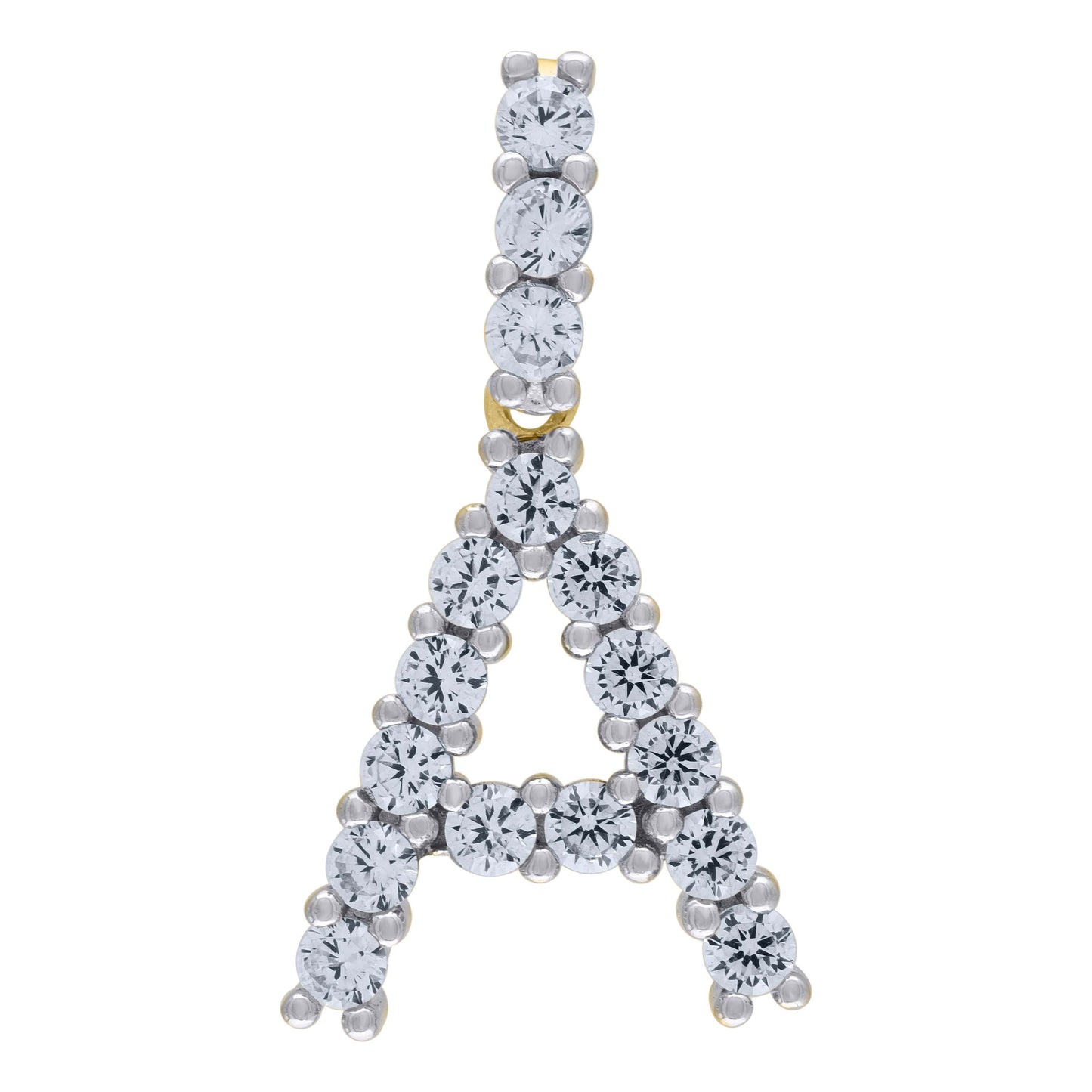 925 Sterling Silver Initial Letter "A" Pendant